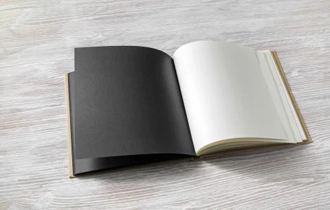 Book with blank pages Stock Photos
