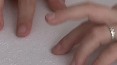 Book For The Blind Stock Footage 1104707