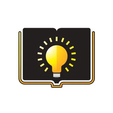 Book with blub Illustrazione stock