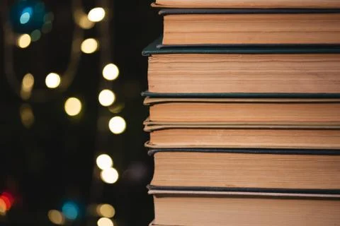 The book on bokeh background Stock-Fotos