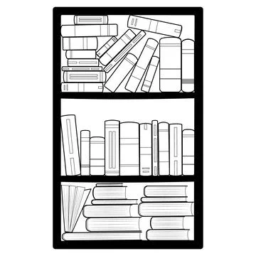 Book Bookcase Stock Illustration
