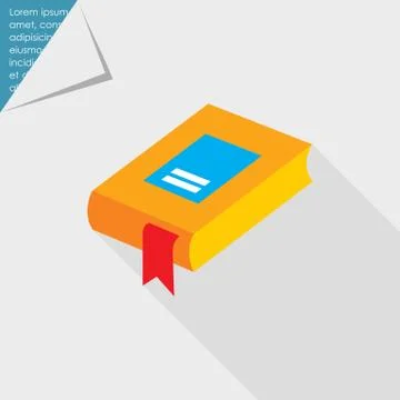 Book with bookmark Stock Illustration