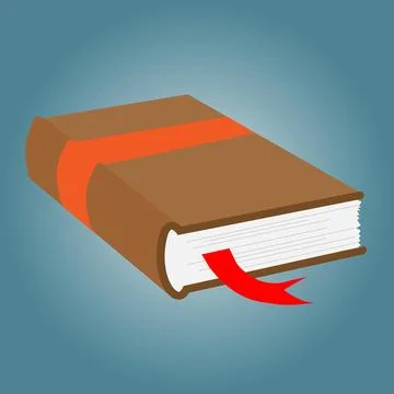 Book with bookmark Stock Photos