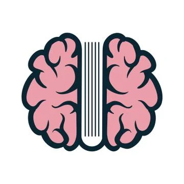 Book in the brain Stock Illustration