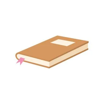 Book with a brown cover Stock Illustration