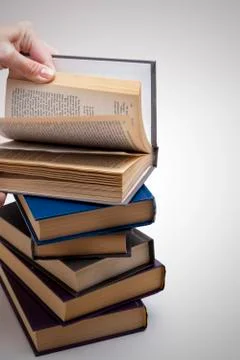 Book browsing Foto stock