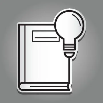 Book With Bulb Icon Stock Illustration