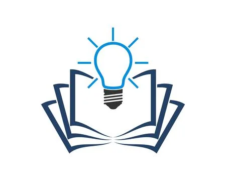 Book with bulb on top Illustrazione stock