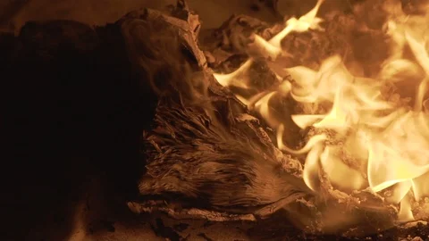 The book is burning. Slow video Stock Footage 104633406