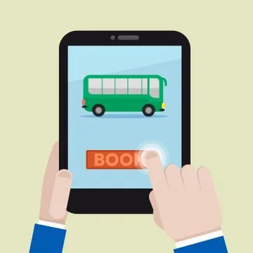 Book busticket Stock Illustration