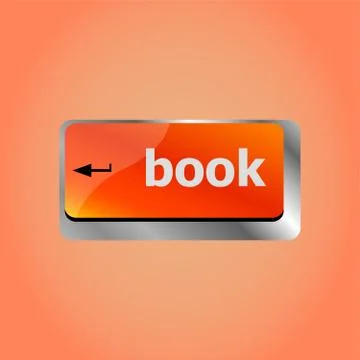 Book button on keyboard keys - business concept Stock Illustration