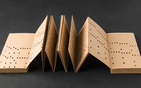 The book cipher of cryptography Stock Photos