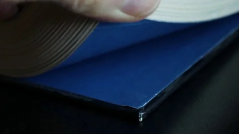 The book is closeup Stock Footage 73377239