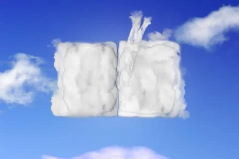 Book clouds Stock-Illustration
