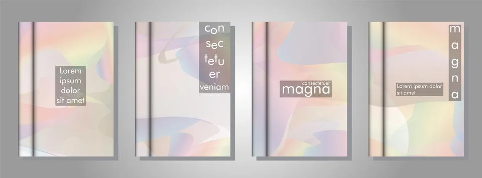 Book collection with abstract liquid patterns as background. suitable for any Stock Illustration