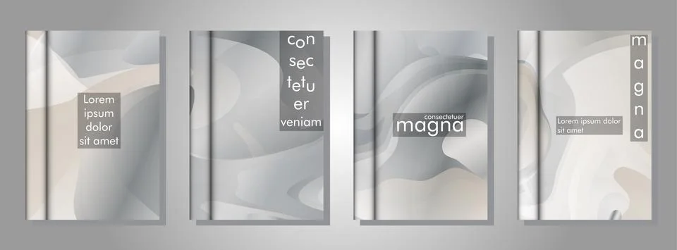 Book collection with abstract liquid patterns as background. suitable for any Stock Illustration