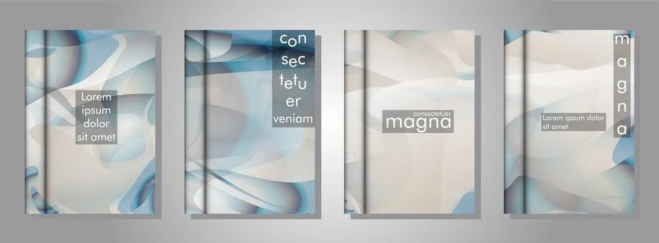 Book collection with abstract liquid patterns as background. suitable for any Stock Illustration