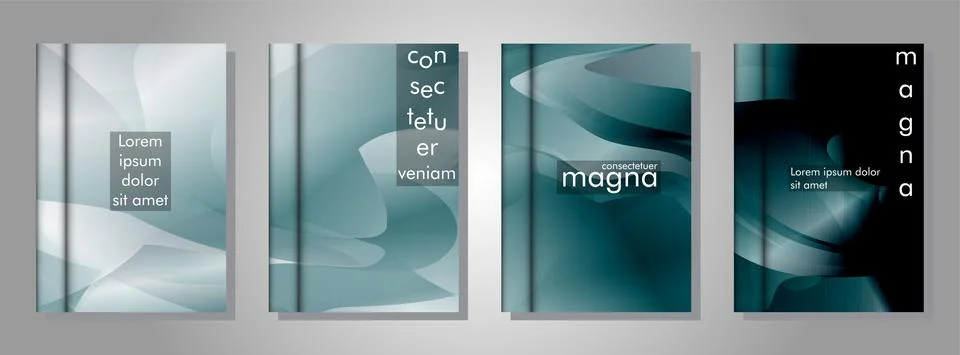 Book collection with abstract liquid patterns as background. suitable for any Stock Illustration