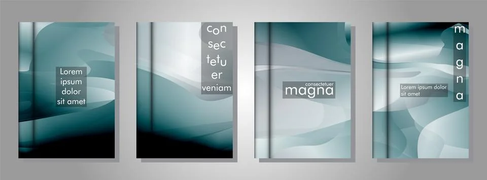 Book collection with abstract liquid patterns as background. suitable for any Stock Illustration