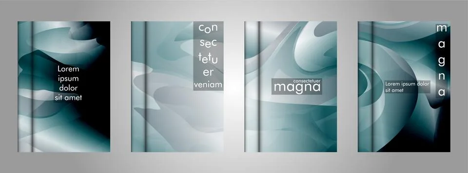 Book collection with abstract liquid patterns as background. suitable for any Stock Illustration