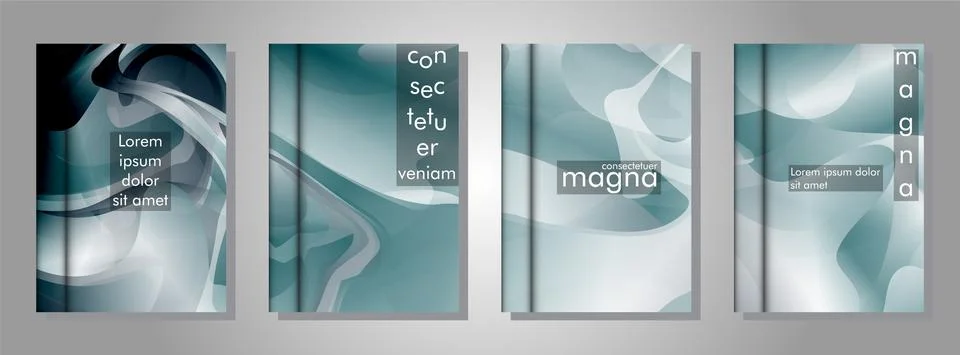 Book collection with abstract liquid patterns as background. suitable for any Illustrazione stock