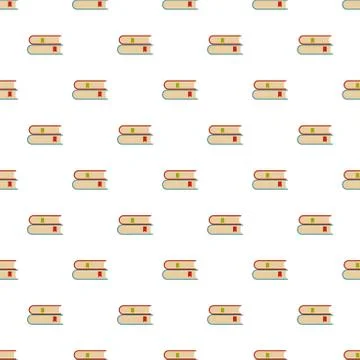 Book college pattern seamless Stock Illustration