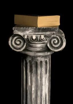 Book on column Stock Photos