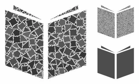 Book Composition Icon of Uneven Items 스톡 일러스트