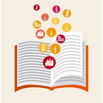 Book concept design, vector illustration eps10 graphic 스톡 일러스트