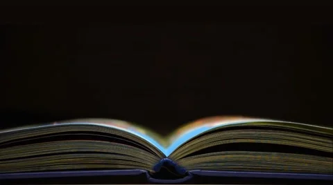 Book concept of space. Immerse yourself in reading a book Video stock 67899351