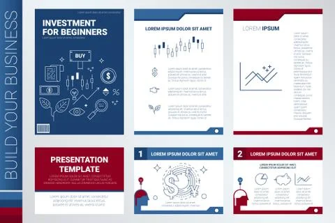 Book cover and presentation template Illustrazione stock
