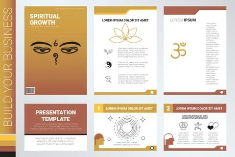 Book cover and presentation template Stock Illustration