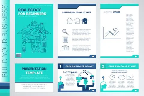 Book cover and presentation template Stock Illustration
