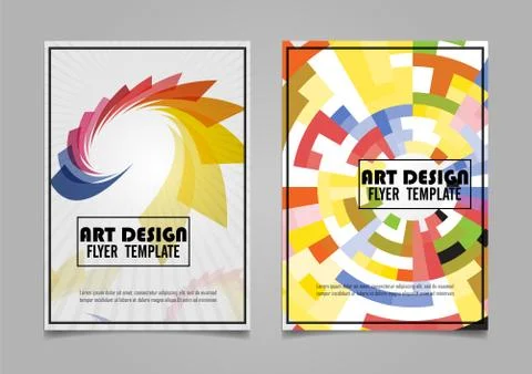 Book cover layout design.Abstract presentation background.Annual report Leafl Stock Illustration