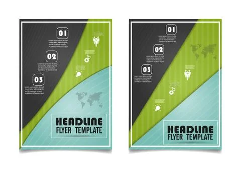 Book cover layout design.Abstract presentation background.Annual report Leafl Stock Illustration