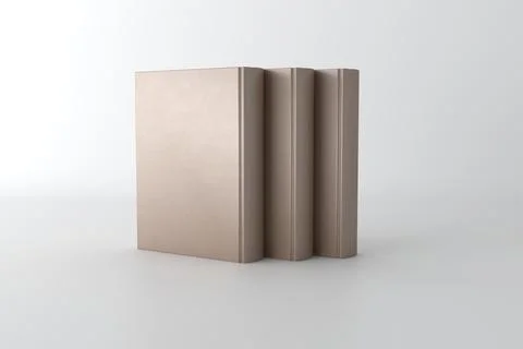 Book Cover Mockup 3d Rendering Illustration Stock Illustration