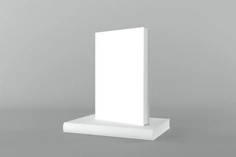 Book Cover Mockup 3d Rendering Illustration Stock Illustration