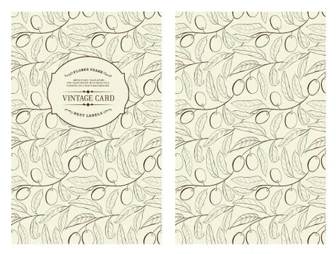 Book cover with olive Stock Illustration