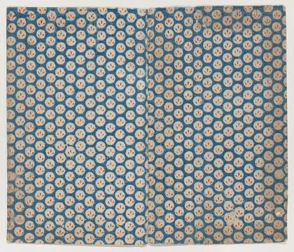 Book cover with overall pattern of three lines within circles 19th century .. Stock Photos