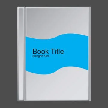 Book cover template design vector Stock Illustration