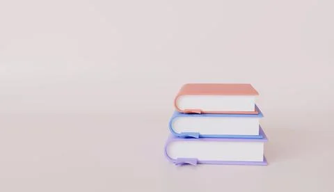 Book covers different colors, libraries, publishing houses, textbooks Stock Photos