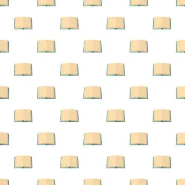 Book deployed pattern seamless Stock Illustration