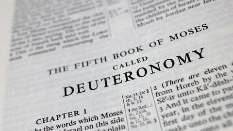 The Book of Deuteronomy from the Bible Stock Footage 150177835