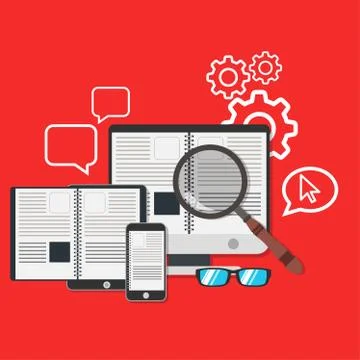 Book digital library icon studying vector. Computer ebook modern technology c 스톡 일러스트
