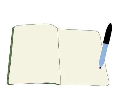Book drawing icon  open book with isolated on white Stock Illustration