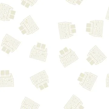 Book educate knowledge glyph seamless pattern 스톡 일러스트