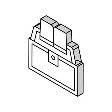 Book educate knowledge isometric icon vector illustration Stock Illustration