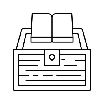 Book educate knowledge line icon vector illustration 스톡 일러스트