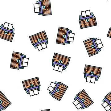 Book educate knowledge vector seamless pattern Stock Illustration