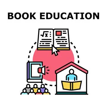 Book education concept vector creating learning knowledge Stock Illustration